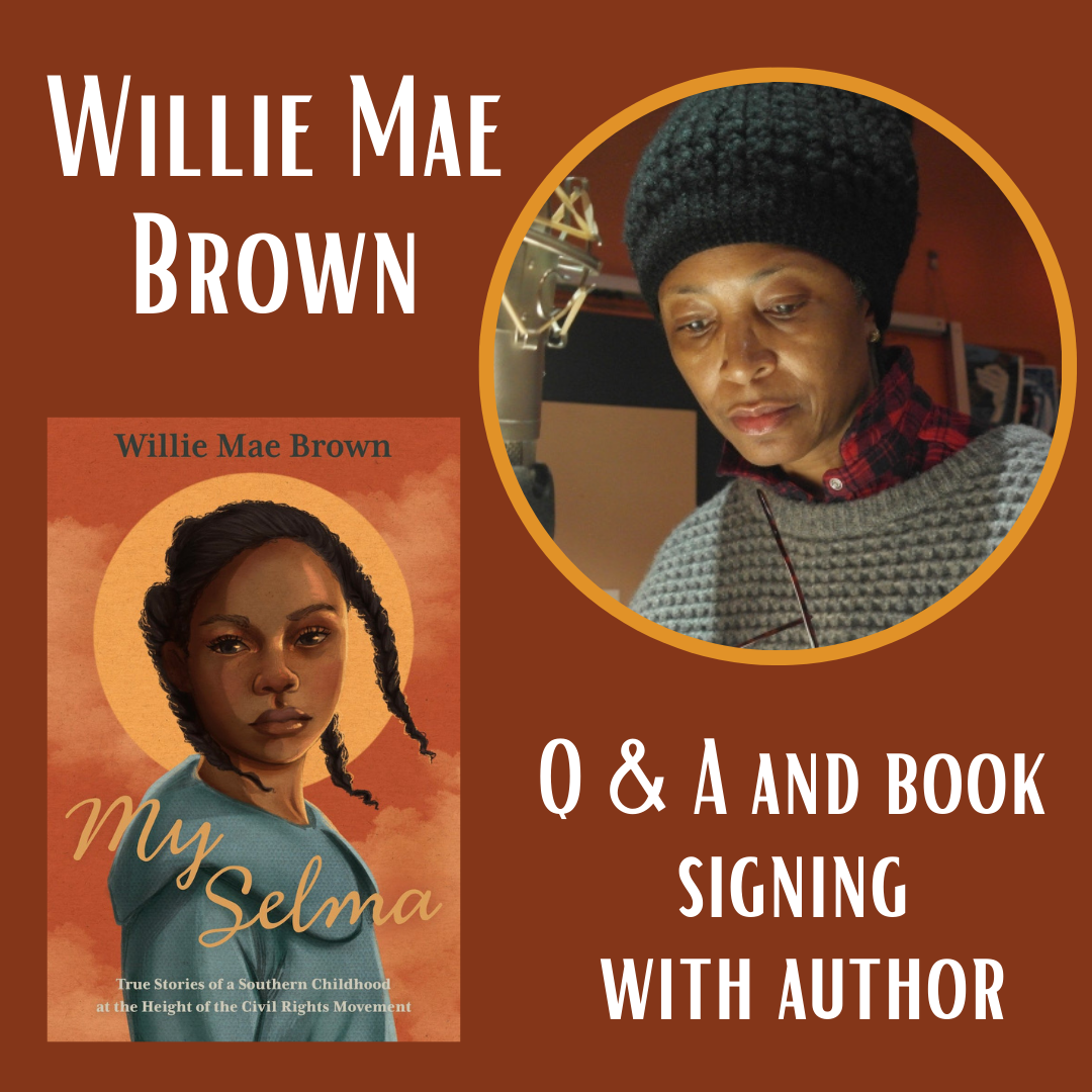 Photo of Willie Mae Brown and cover of My Selma