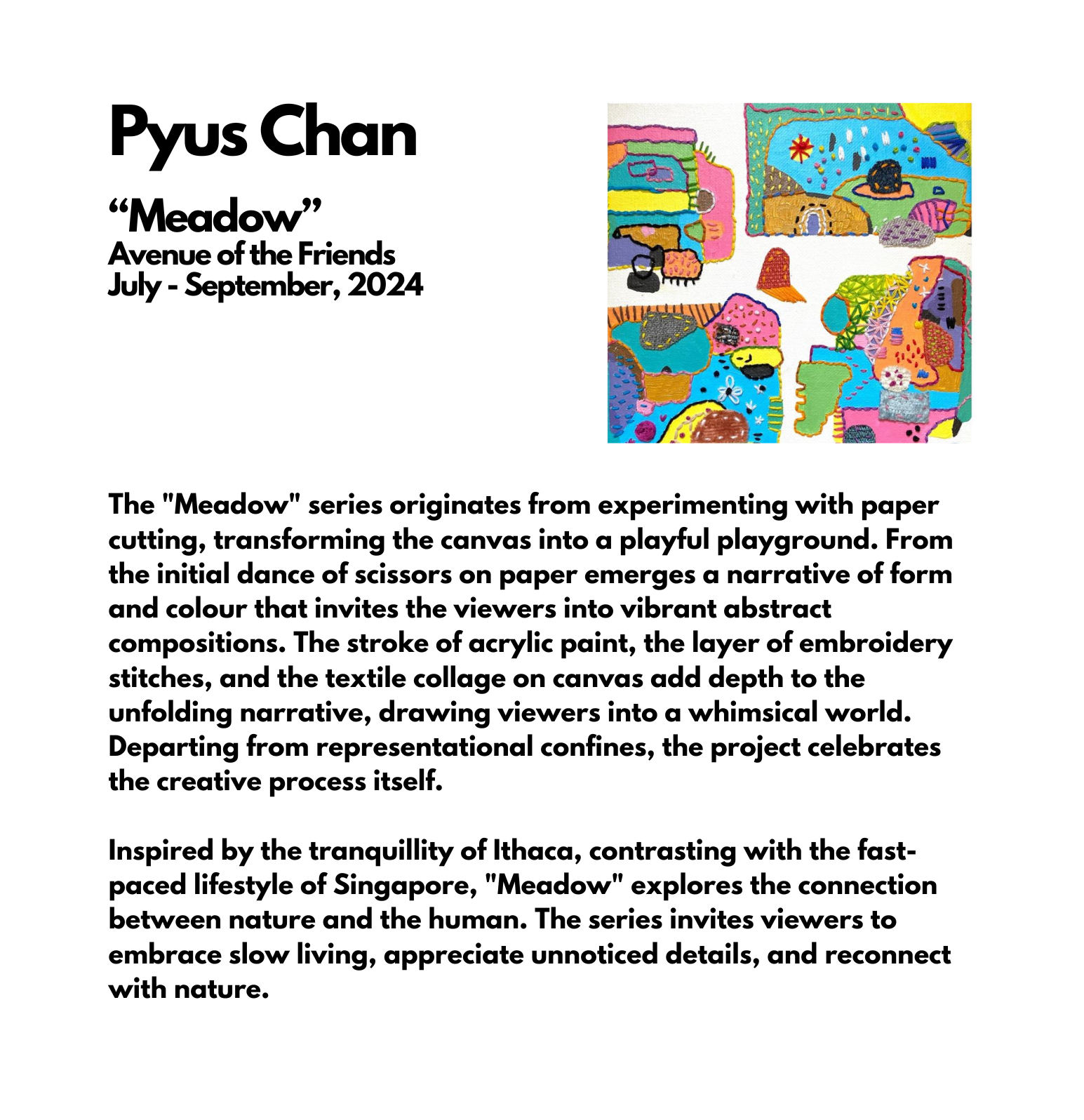 Pyus Chan exhibit poster 2024