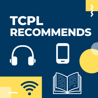 TCPL Recommends logo featuring illustrations of a book, headphones, and a smartphone