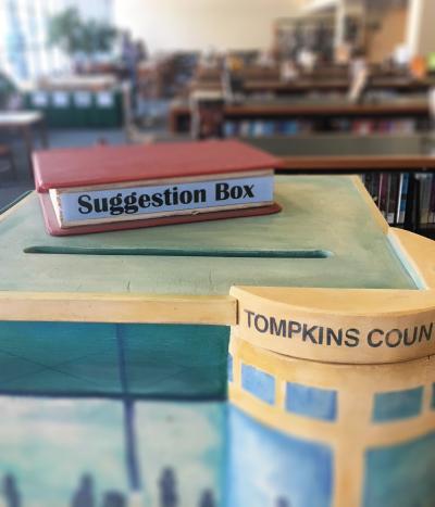Photo of patron suggestion box