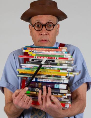 Great and Powerful Dave with books
