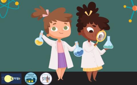 Steminist Movement image of two child scientists