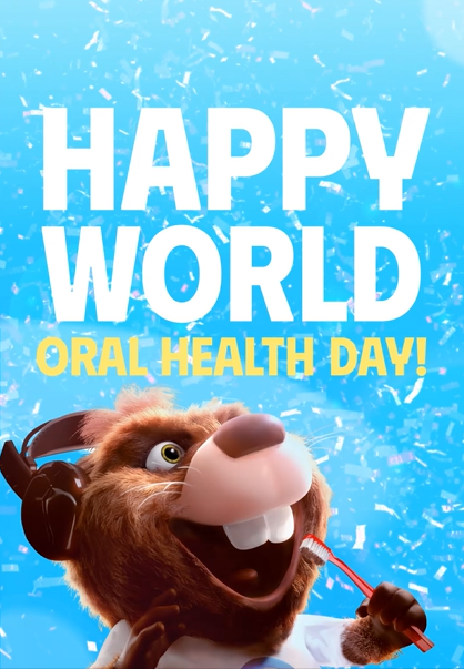 World oral health day graphic from organization